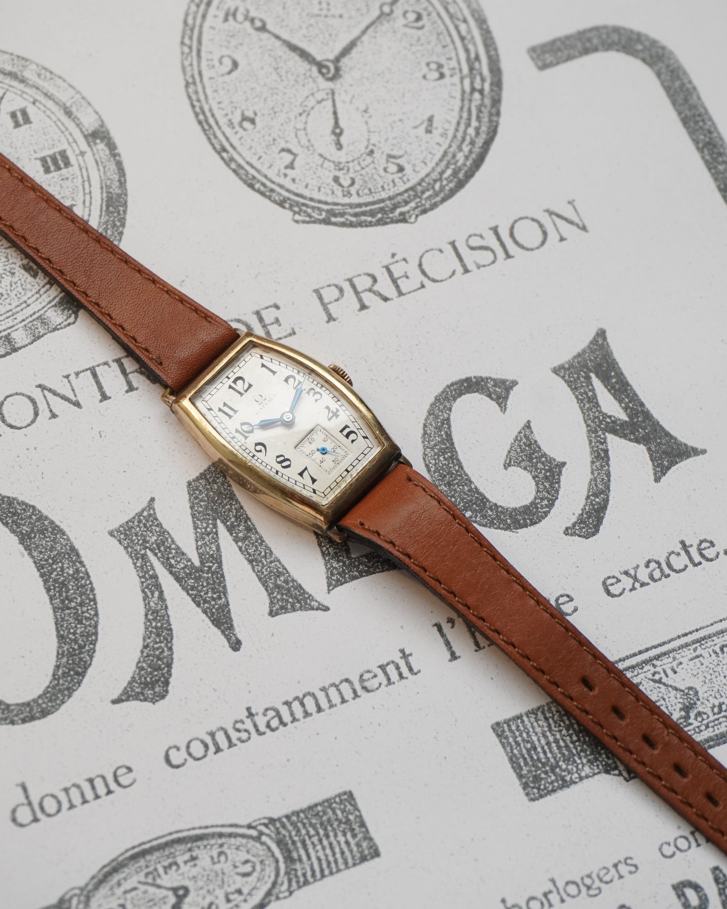 Omega Art Deco Tonneau Cal 20F 1930