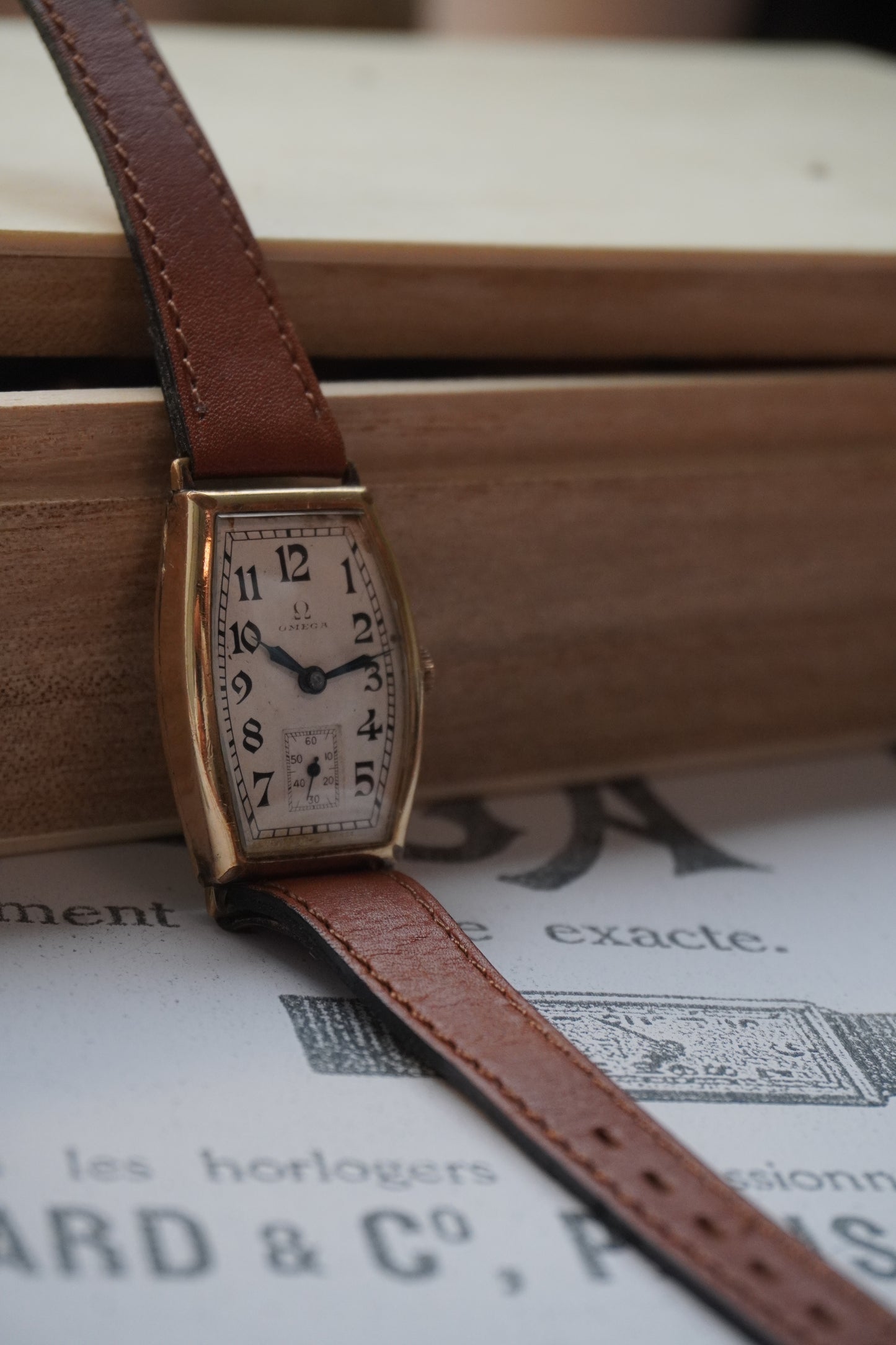 Omega Art Deco Tonneau Cal 20F 1930